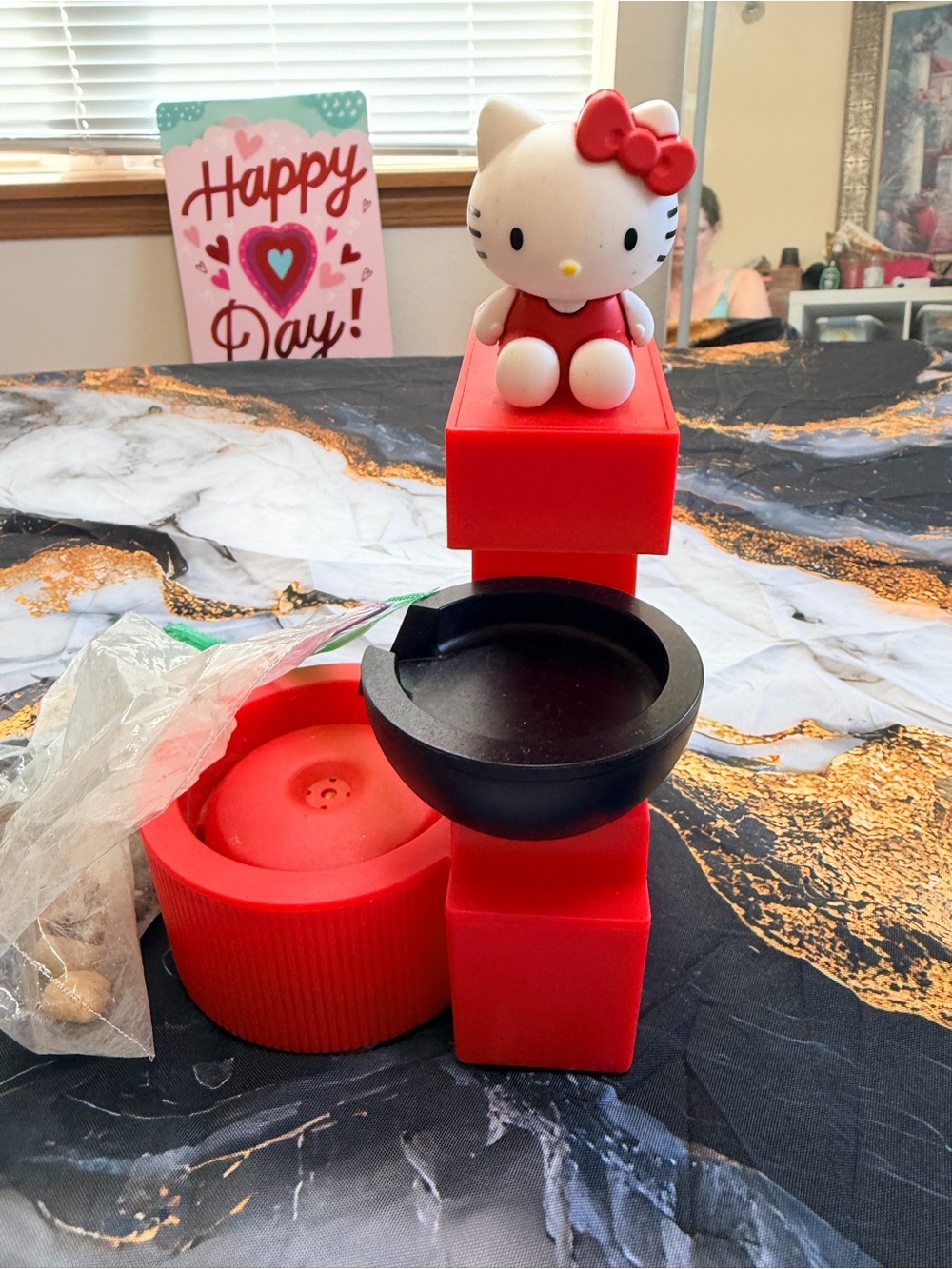 Hello Kitty small tabletop waterfall